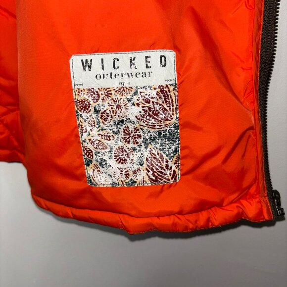 Scotch & Soda Men's Quilted Utility Vest Men’s Green Bomber Hunting Orange XL - Picture 7 of 14